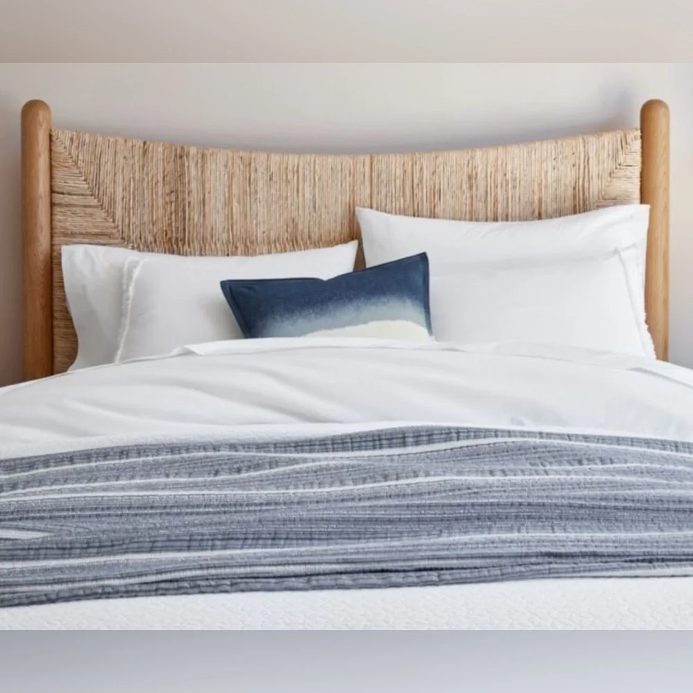 Crate&Barrel Tulare Denim Accent Pillows - Set of 3